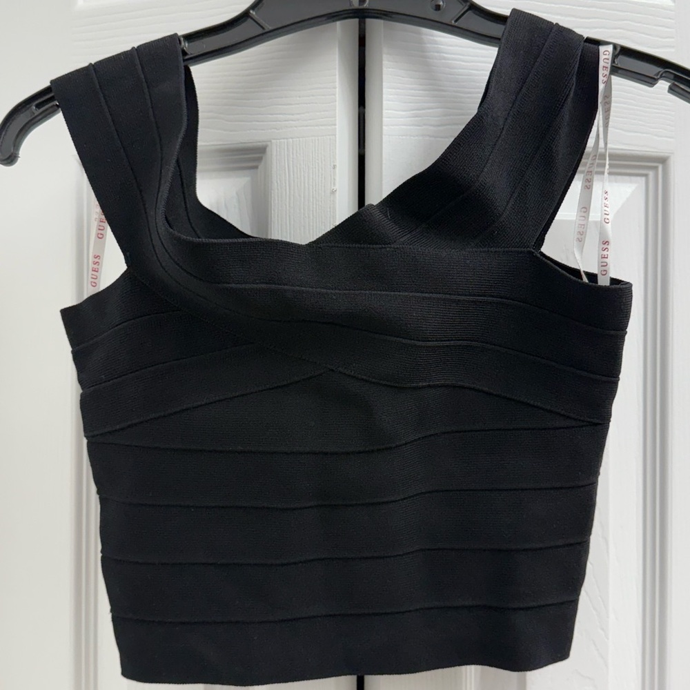 Guess Black Crop Top